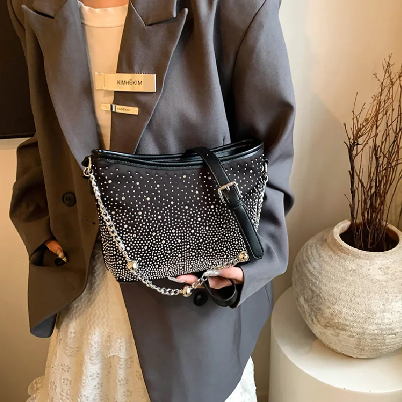 KARUISHA Denim Shoulder Bag Women's-10