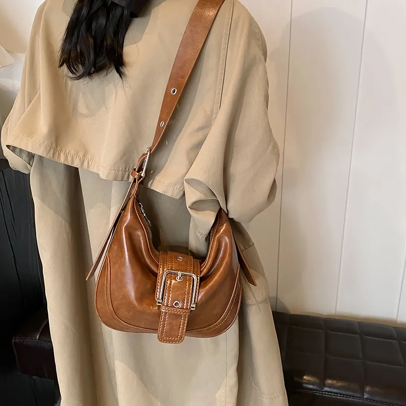 KARUISHA PU Shoulder Bag, Crossbody Bag Women's Brown/Coffee/Yellow Brown/Black-11