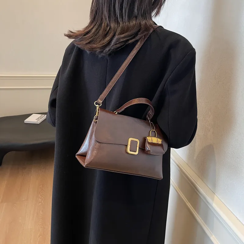 KARUISHA PU Handbag Shoulder Bag Crossbody Bag Women's Black Brown Coffee Burgundy Green-13