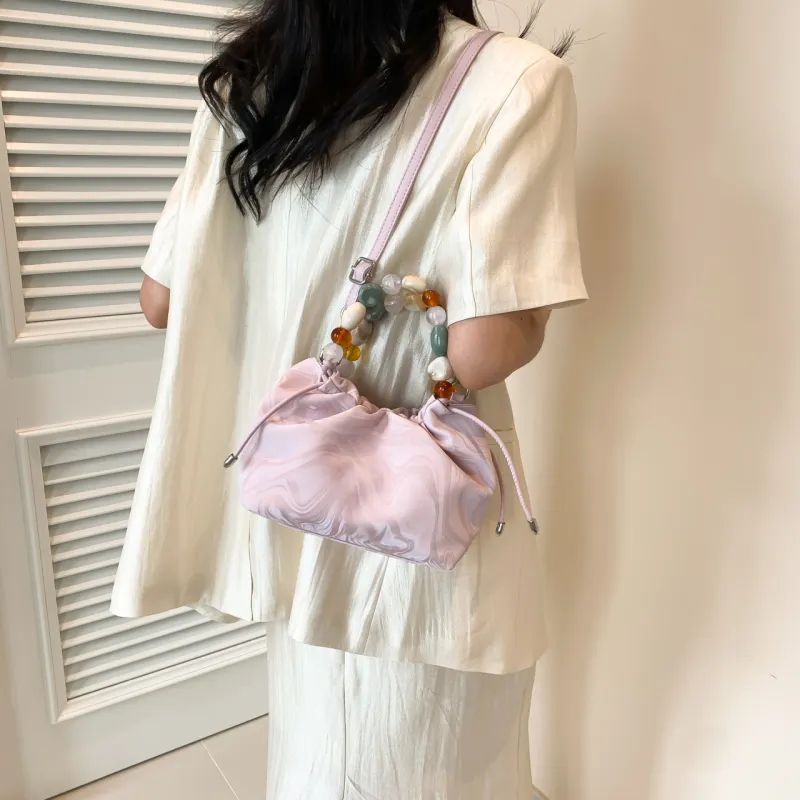 KARUISHA PU One Shoulder Handbag Women's Black/Silver/Pink/White-14