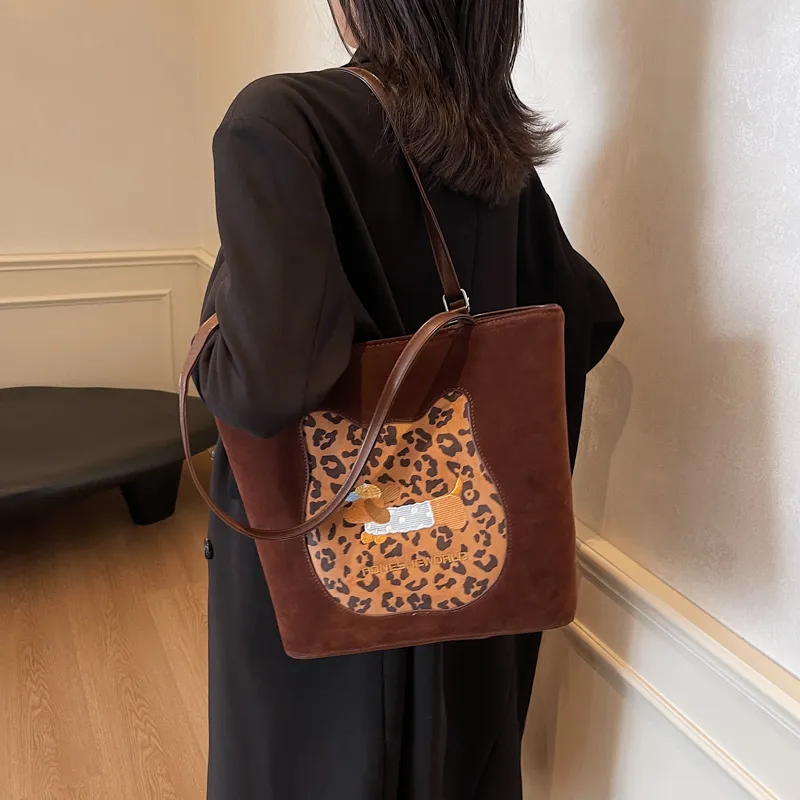 KARUISHA Leather Velvet Tote Bag Shopping Bag Shoulder Bags Regular Women's Multicolor-18