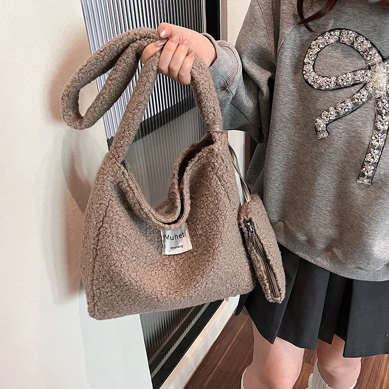 KARUISHA Canvas Crossbody Bag Canvas Bag Women's Brown/Black-36