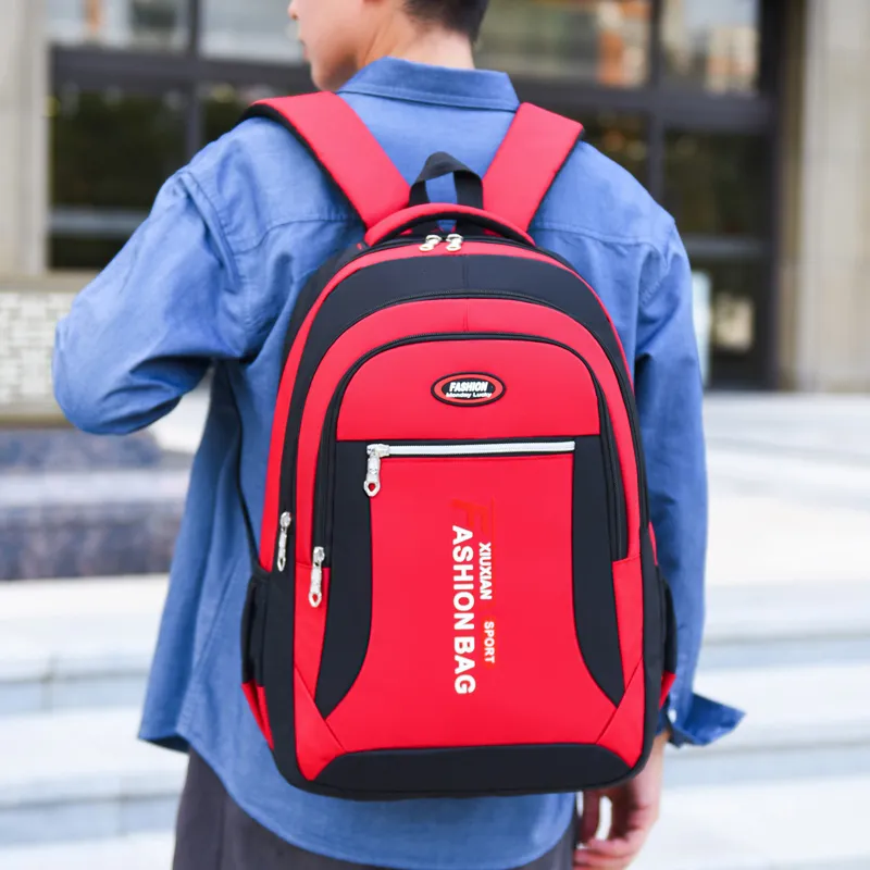 KARUISHA Oxford Backpack Men's Black/Red/Blue/Gray-5