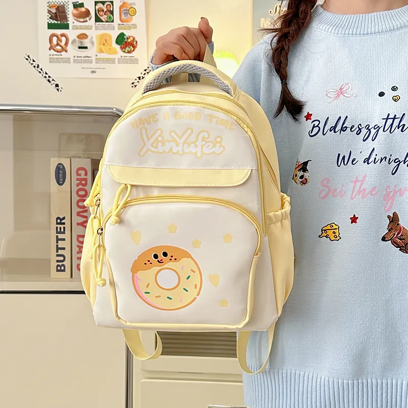 KARUISHA Nylon Backpack Large Size Unisex Multicolor-20