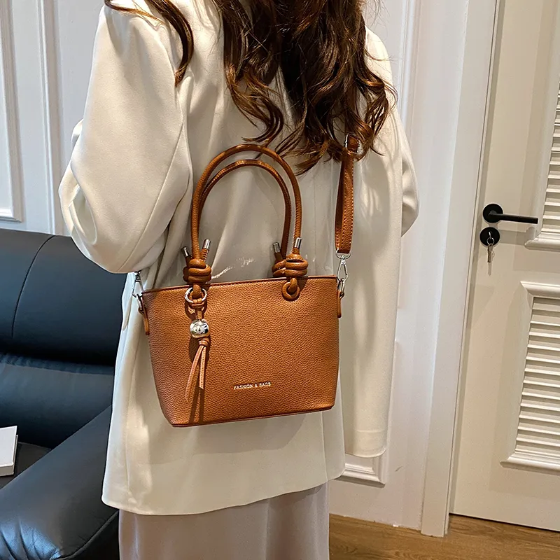 KARUISHA PU One Shoulder Handbag Women's White/Brown/Black/Caramel/Pink/Khaki-14