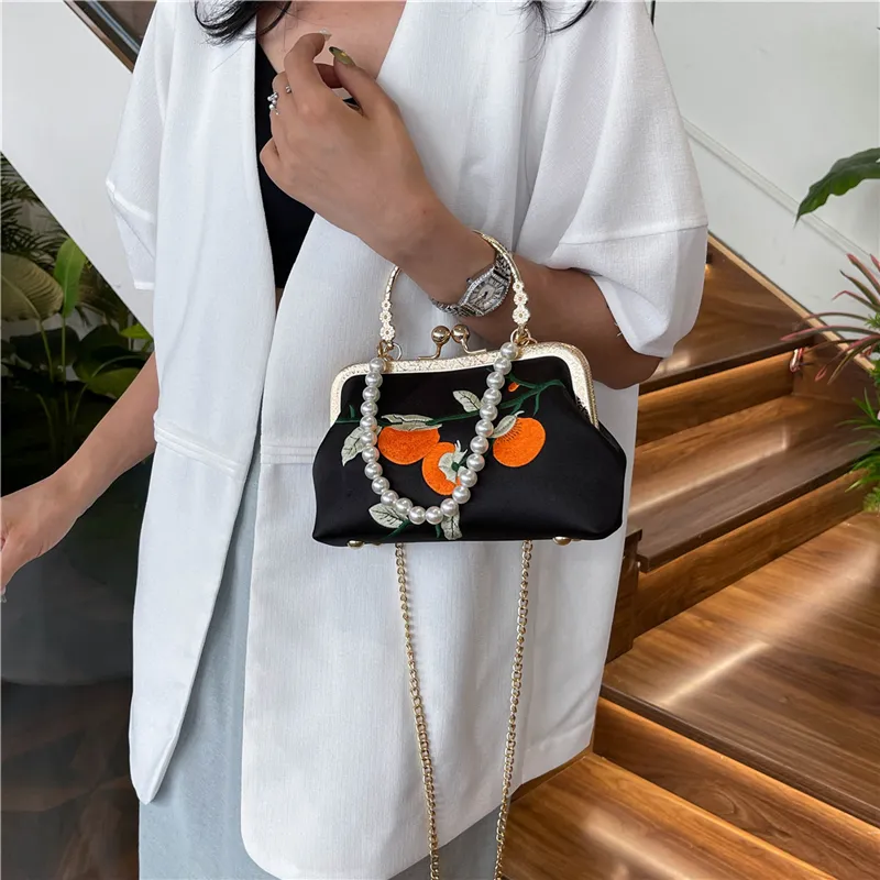 KARUISHA Silk Handbag Shoulder Bag Women's-13