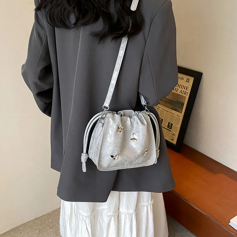 KARUISHA PU Crossbody Bag Shoulder Bag Women's White/Silver/Green/Black-4