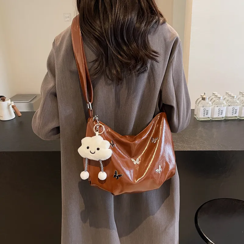 KARUISHA PU Shoulder Bag, Crossbody Bag Women's Yellow/Ecru/Brown/Burgundy-1
