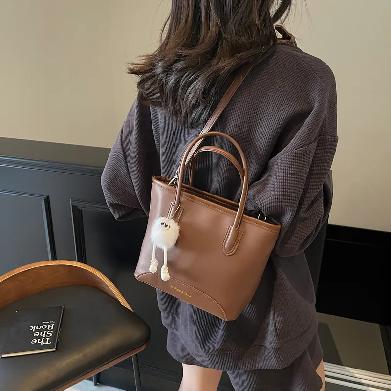MOM'S HELPER PU Crossbody One Shoulder Handbags Regular Women's Ecru/Black/Khaki/Coffee-14