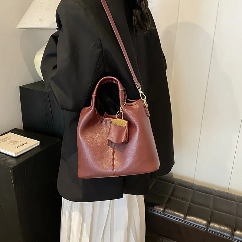 KARUISHA PU One Shoulder Handbags Women's Black/Coffee/Brown/Red-15