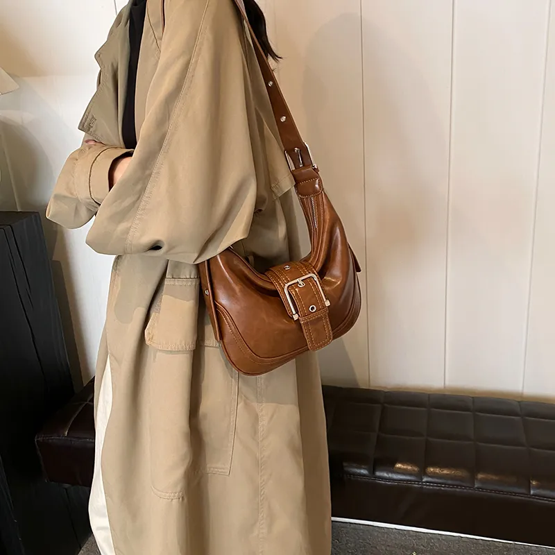 KARUISHA PU Shoulder Bag, Crossbody Bag Women's Brown/Coffee/Yellow Brown/Black-9