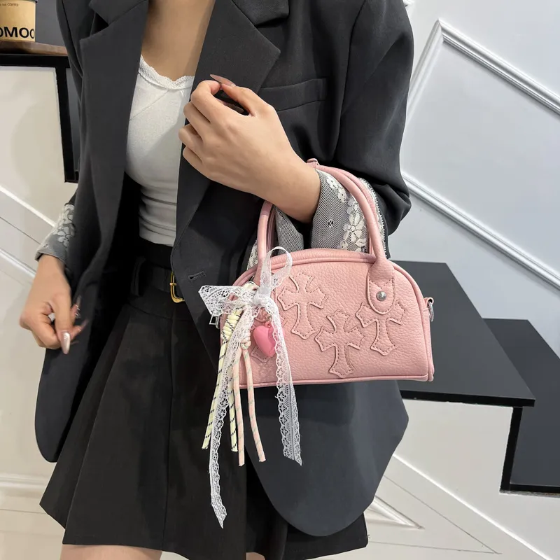 KARUISHA PU Shoulder Bag, Crossbody Bag, Handbag Women's White/Khaki/Pink/Blue/Black-9