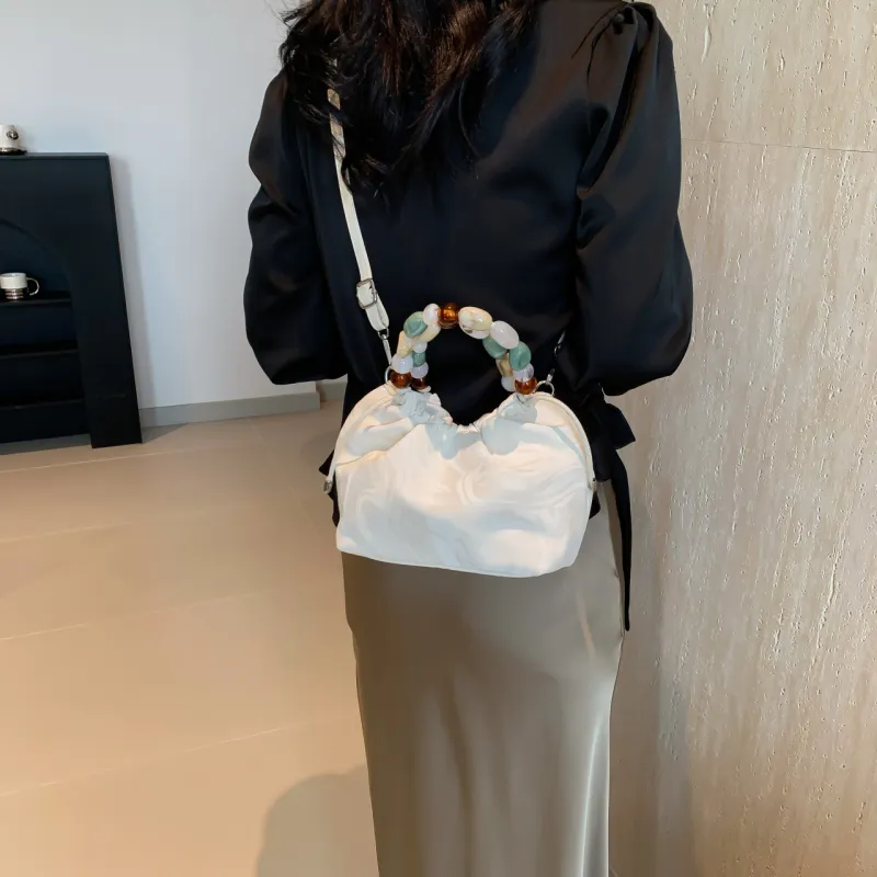 KARUISHA PU One Shoulder Handbag Women's Black/Silver/Pink/White-18
