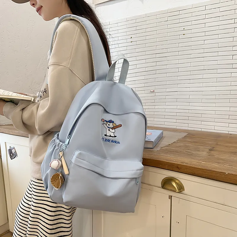 MOM'S HELPER Nylon Backpack Large Size Women's Multicolor-10