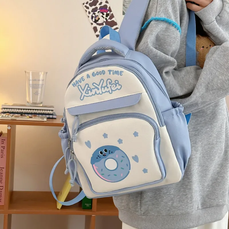 KARUISHA Nylon Backpack Large Size Unisex Multicolor-9
