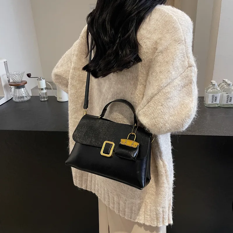 KARUISHA PU Handbag Shoulder Bag Crossbody Bag Women's Black Brown Coffee Burgundy Green-3