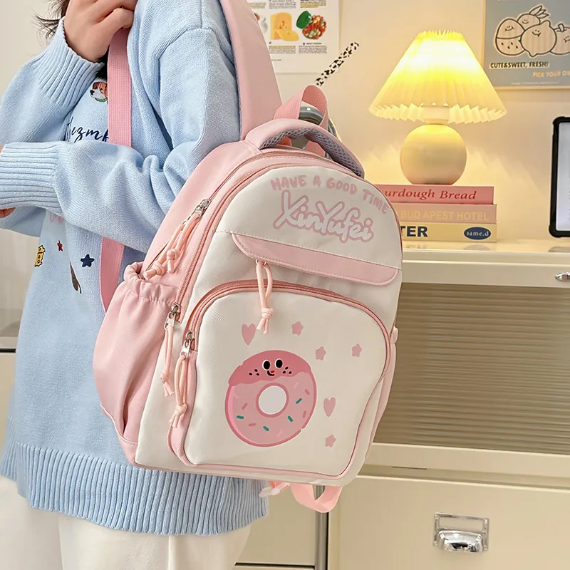 KARUISHA Nylon Backpack Large Size Unisex Multicolor-5