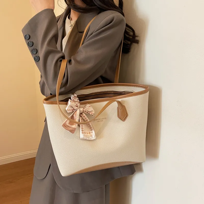 KARUISHA PU Handbag, Shoulder Bag Regular Women's Black/Khaki/Ecru/Coffee-15