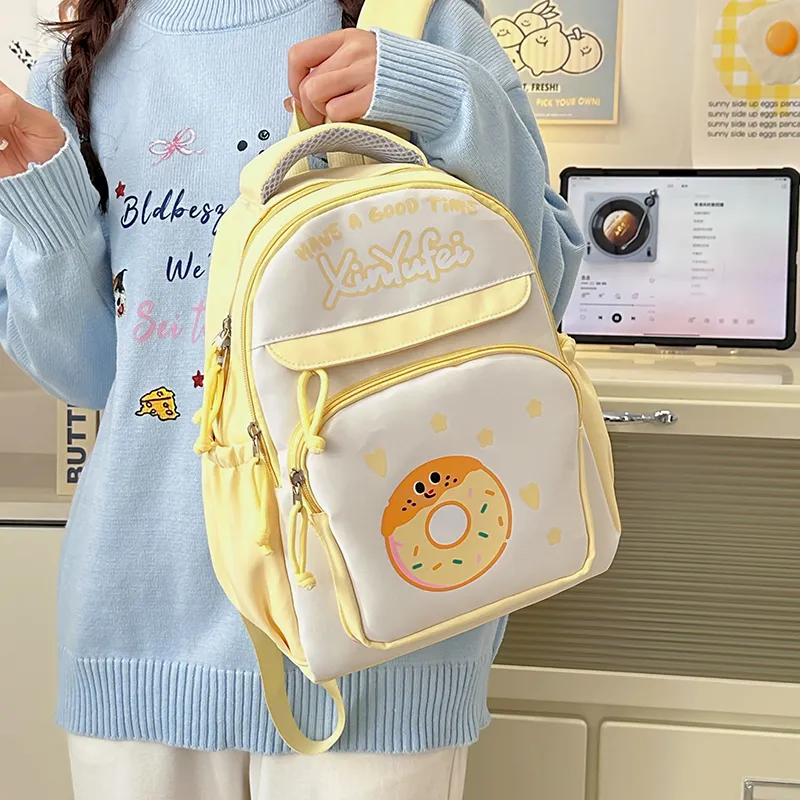 KARUISHA Nylon Backpack Large Size Unisex Multicolor-19