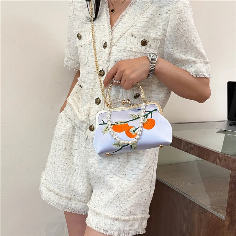 KARUISHA Silk Handbag Shoulder Bag Women's-11