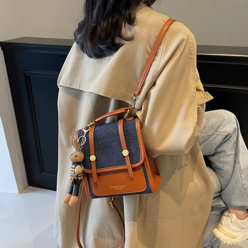 KARUISHA PU One Shoulder Crossbody Backpack Women's Multicolor-2