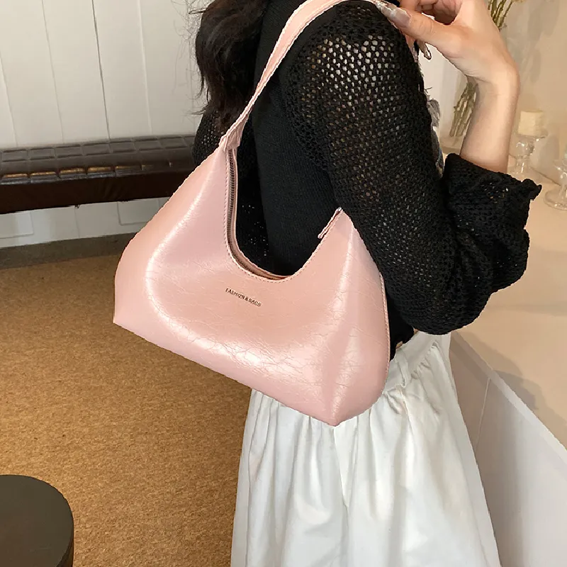 KARUISHA PU Shoulder Bag Regular Women's White/Silver/Black/Pink-2