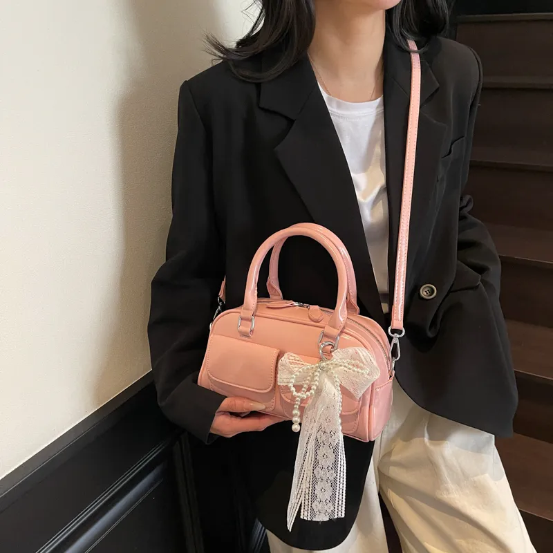 KARUISHA PU Handbag Regular Women's Ecru/Blue/Yellow/Pink/Black-14