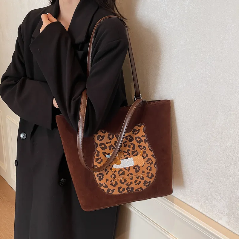 KARUISHA Leather Velvet Tote Bag Shopping Bag Shoulder Bags Regular Women's Multicolor-19