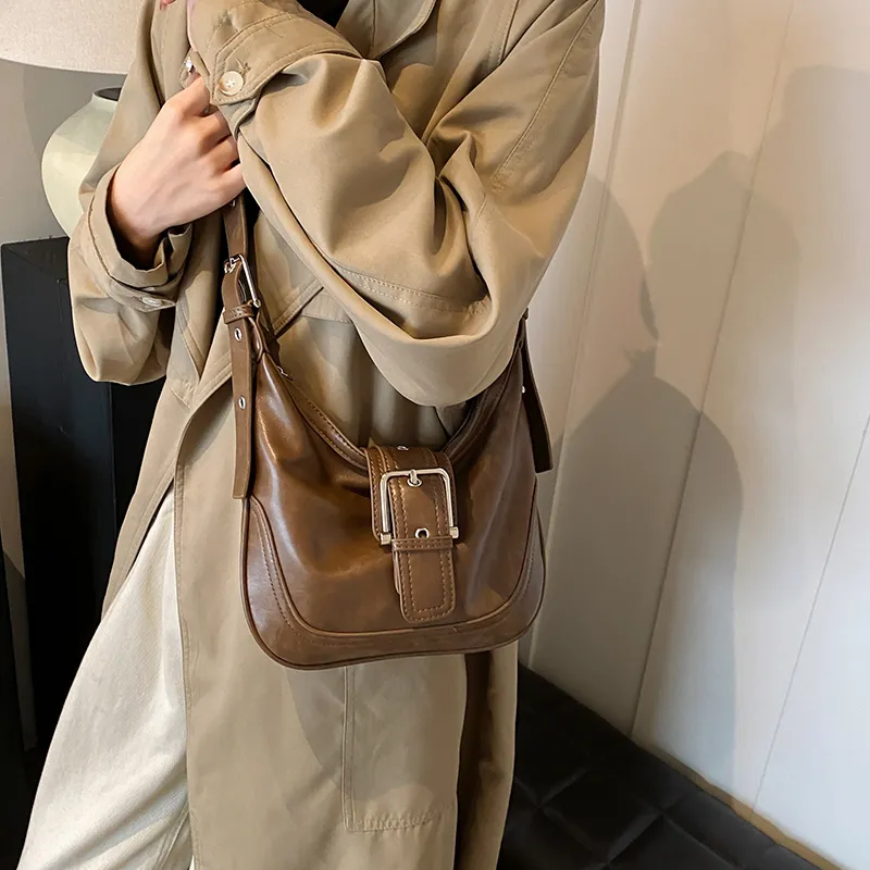 KARUISHA PU Shoulder Bag, Crossbody Bag Women's Brown/Coffee/Yellow Brown/Black-1