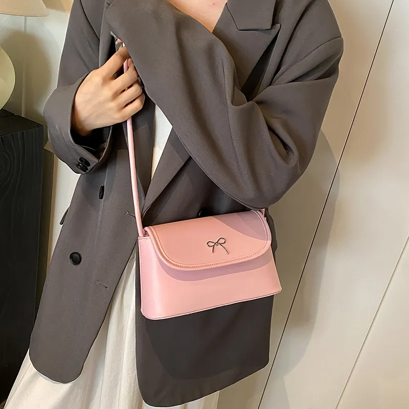 KARUISHA PU Shoulder Bag Women's White/Silver/Brown/Black/Pink-19