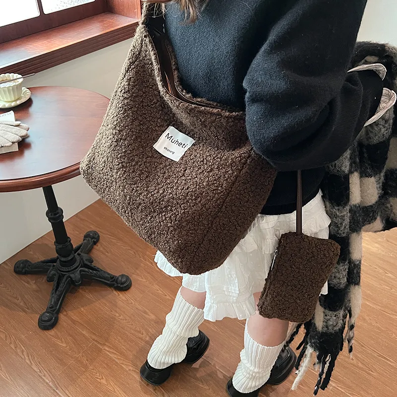KARUISHA Canvas Crossbody Bag Canvas Bag Women's Brown/Black-22