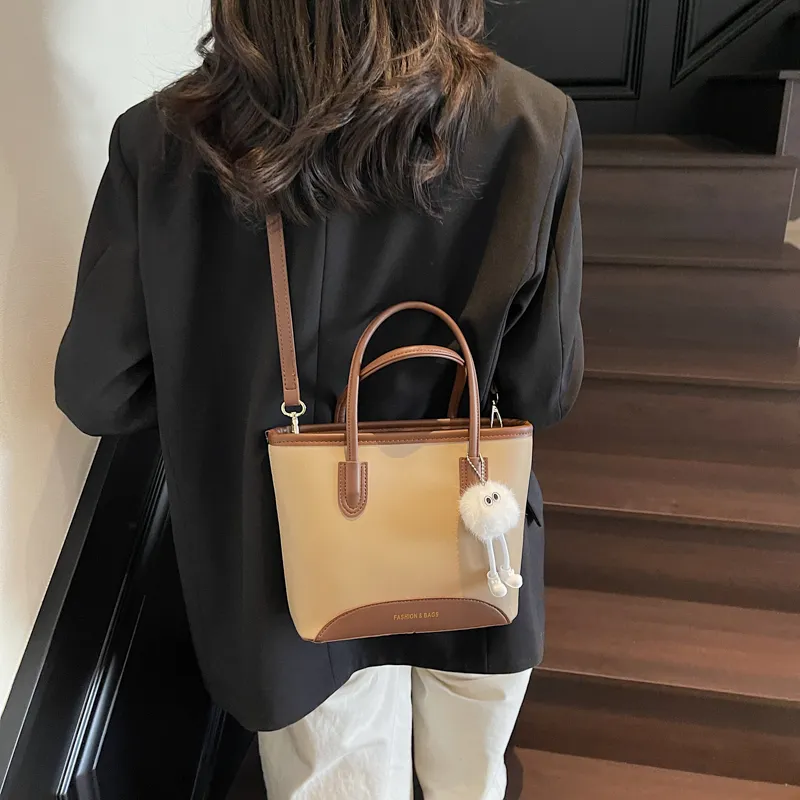 MOM'S HELPER PU Crossbody One Shoulder Handbags Regular Women's Ecru/Black/Khaki/Coffee-10