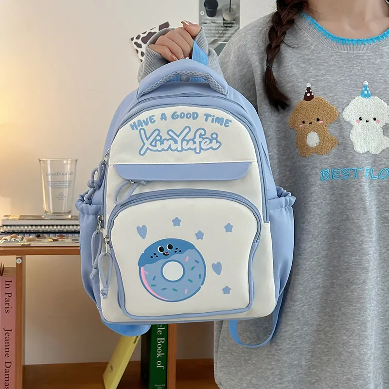 KARUISHA Nylon Backpack Large Size Unisex Multicolor-12