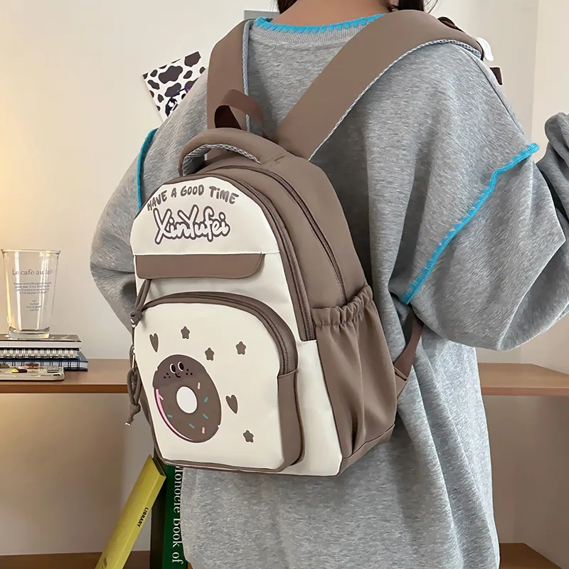 KARUISHA Nylon Backpack Large Size Unisex Multicolor-23