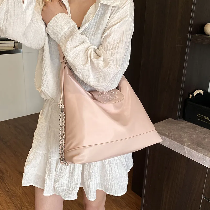 MOM'S HELPER PU Shoulder Bag Women's White/Blue/Pink/Black-10