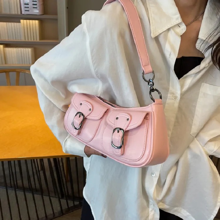 KARUISHA Pu Crossbody Handbag Shoulder Bag Regular Women's Black Coffee Brown Pink Silver White-10