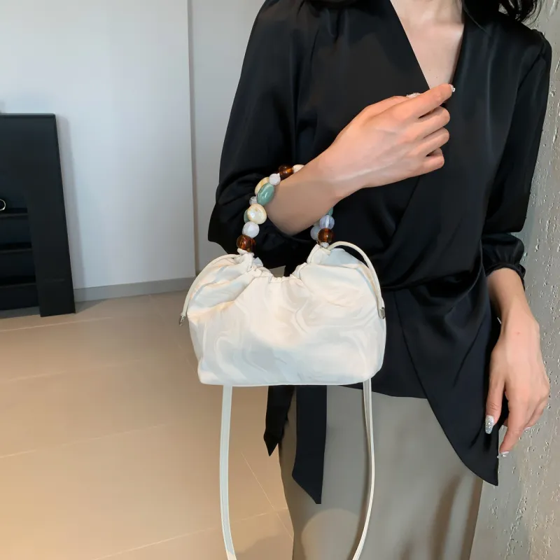 KARUISHA PU One Shoulder Handbag Women's Black/Silver/Pink/White-17