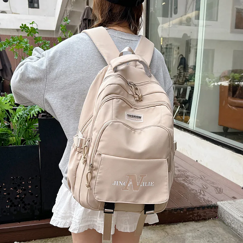 KARUISHA Oxford Backpack Women's Black/Purple/Green/Khaki/Blue/Pink-21