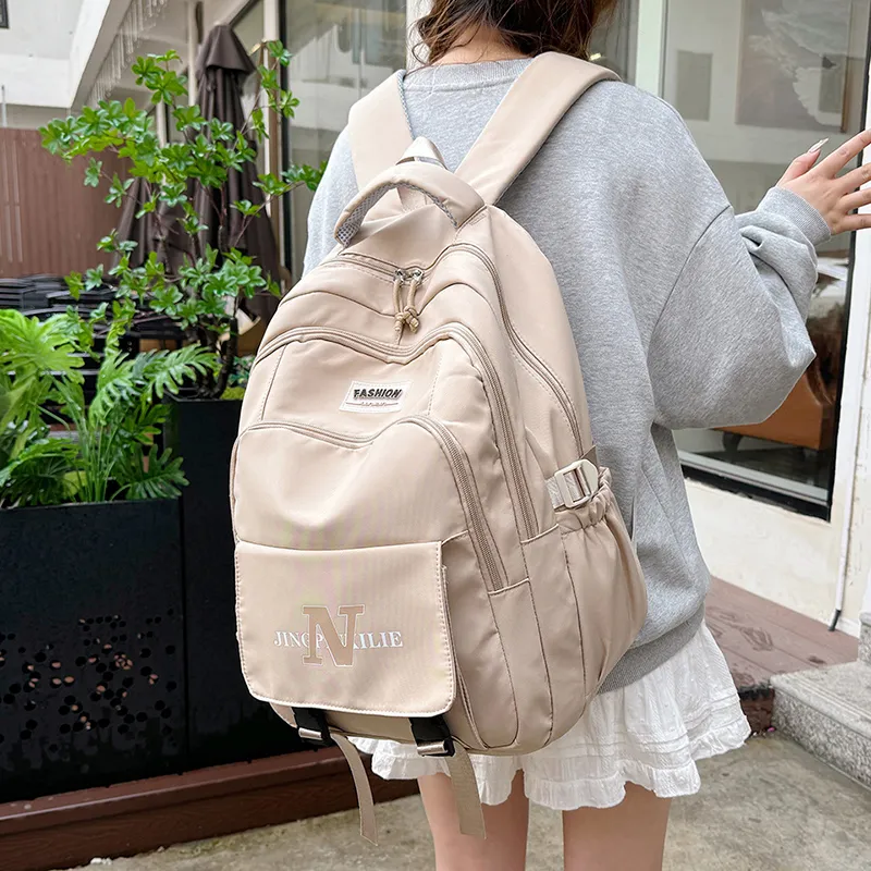 KARUISHA Oxford Backpack Women's Black/Purple/Green/Khaki/Blue/Pink-20