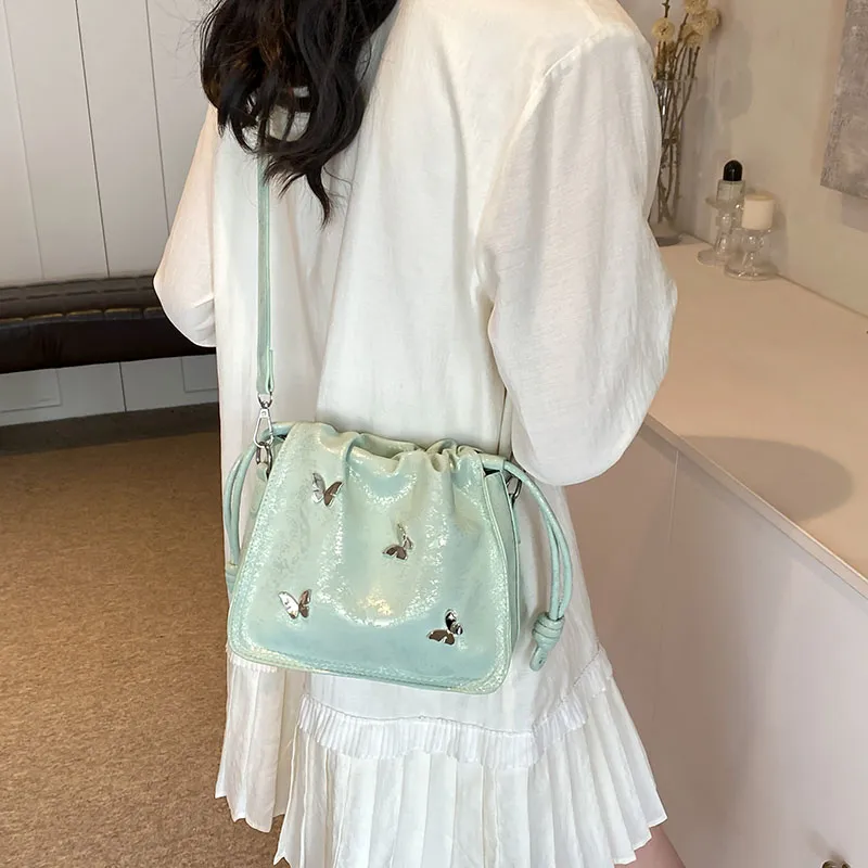 KARUISHA PU Crossbody Bag Shoulder Bag Women's White/Silver/Green/Black-8