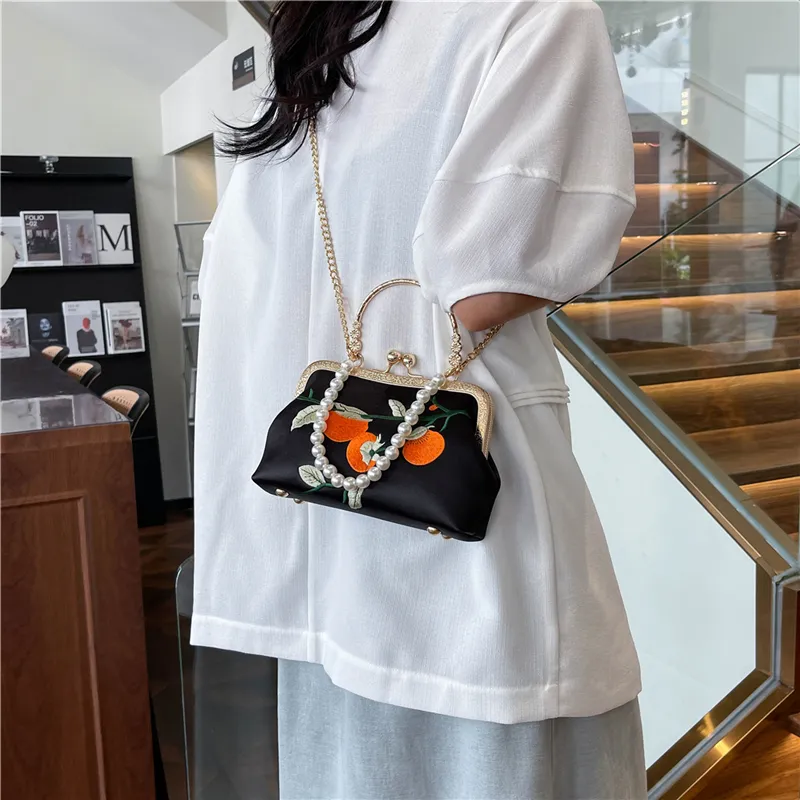 KARUISHA Silk Handbag Shoulder Bag Women's-18