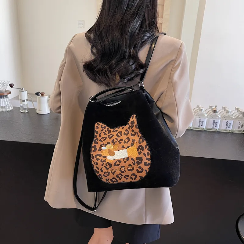 KARUISHA Leather Velvet Tote Bag Shopping Bag Shoulder Bags Regular Women's Multicolor-2