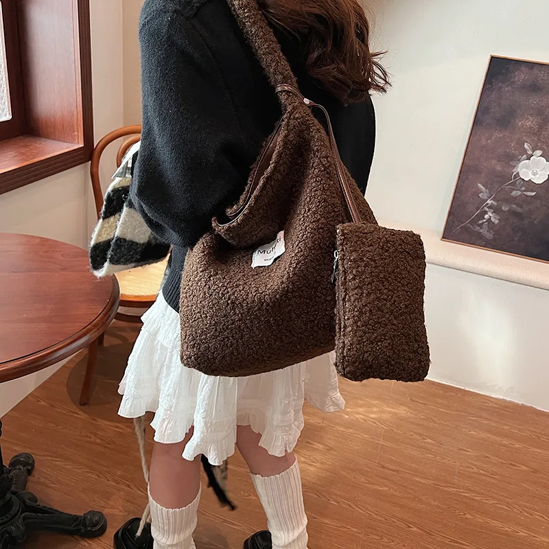 KARUISHA Canvas Crossbody Bag Canvas Bag Women's Brown/Black-24
