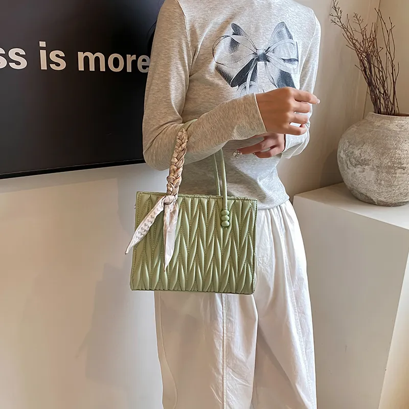 KARUISHA PU Shoulder Bag Crossbody Bag Handbag Regular Women's Pink/Khaki/Brown/Green/White/Black-17