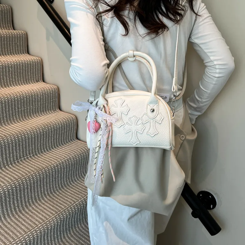 KARUISHA PU Shoulder Bag, Crossbody Bag, Handbag Women's White/Khaki/Pink/Blue/Black-2