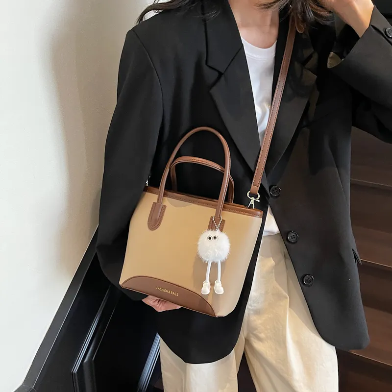 MOM'S HELPER PU Crossbody One Shoulder Handbags Regular Women's Ecru/Black/Khaki/Coffee-11