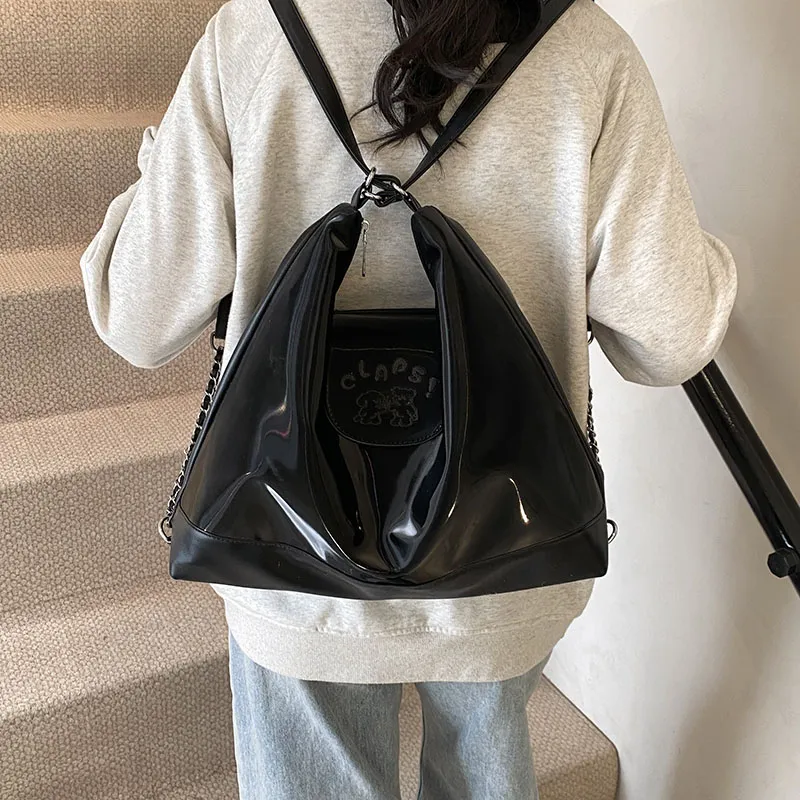 MOM'S HELPER PU Shoulder Bag Women's White/Blue/Pink/Black-14
