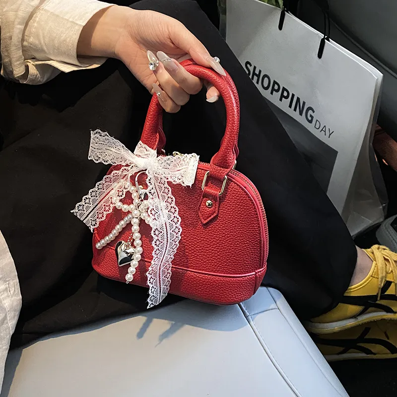 VERADONNA PU Handbag Women's White/Pink/Yellow/Red/Black-15