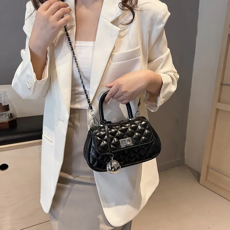 KARUISHA PU Crossbody Bag, One Shoulder Handbag Women's Dazzling Color Silver, Black, White-14