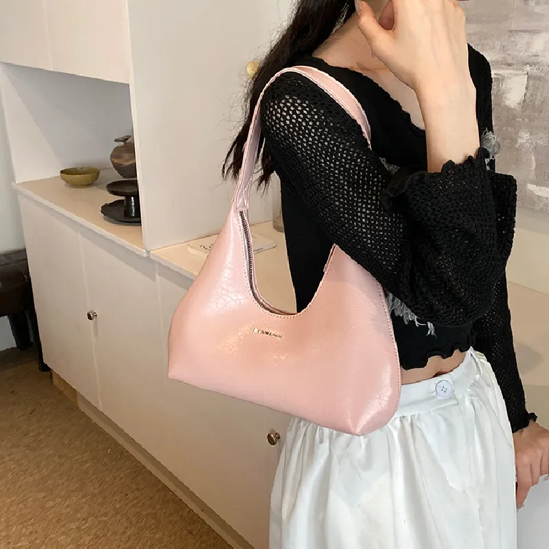 KARUISHA PU Shoulder Bag Regular Women's White/Silver/Black/Pink-1